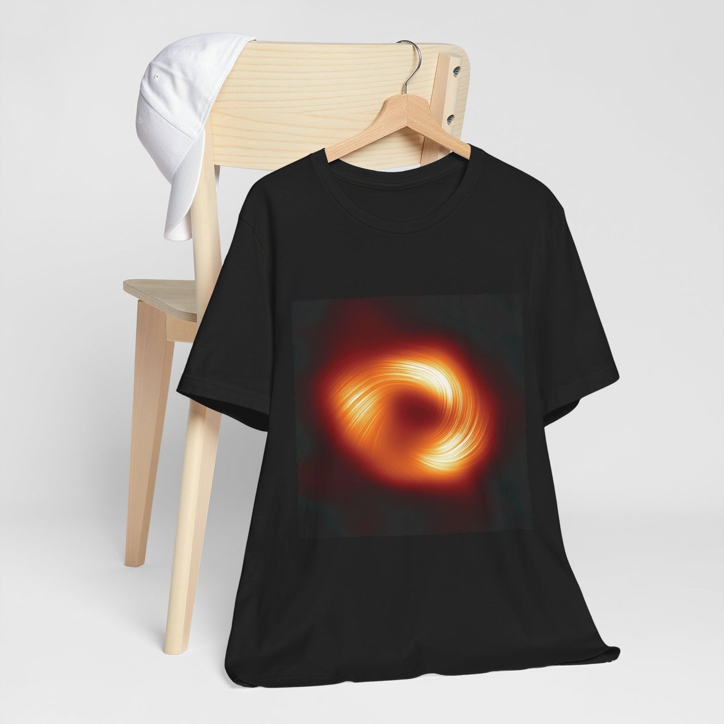 Black hole Sgr A* polarized light space photo - geeky T-shirt