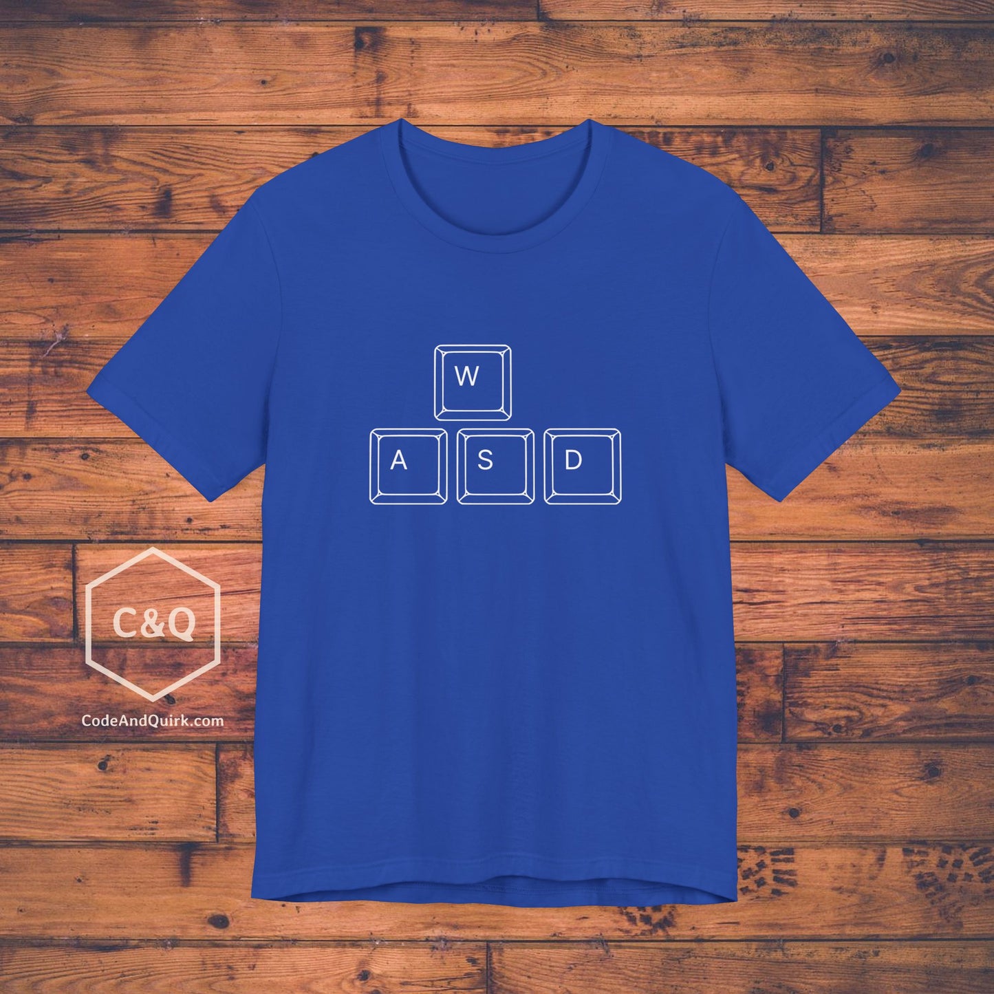 WASD keys PC gamer's geeky T-shirt