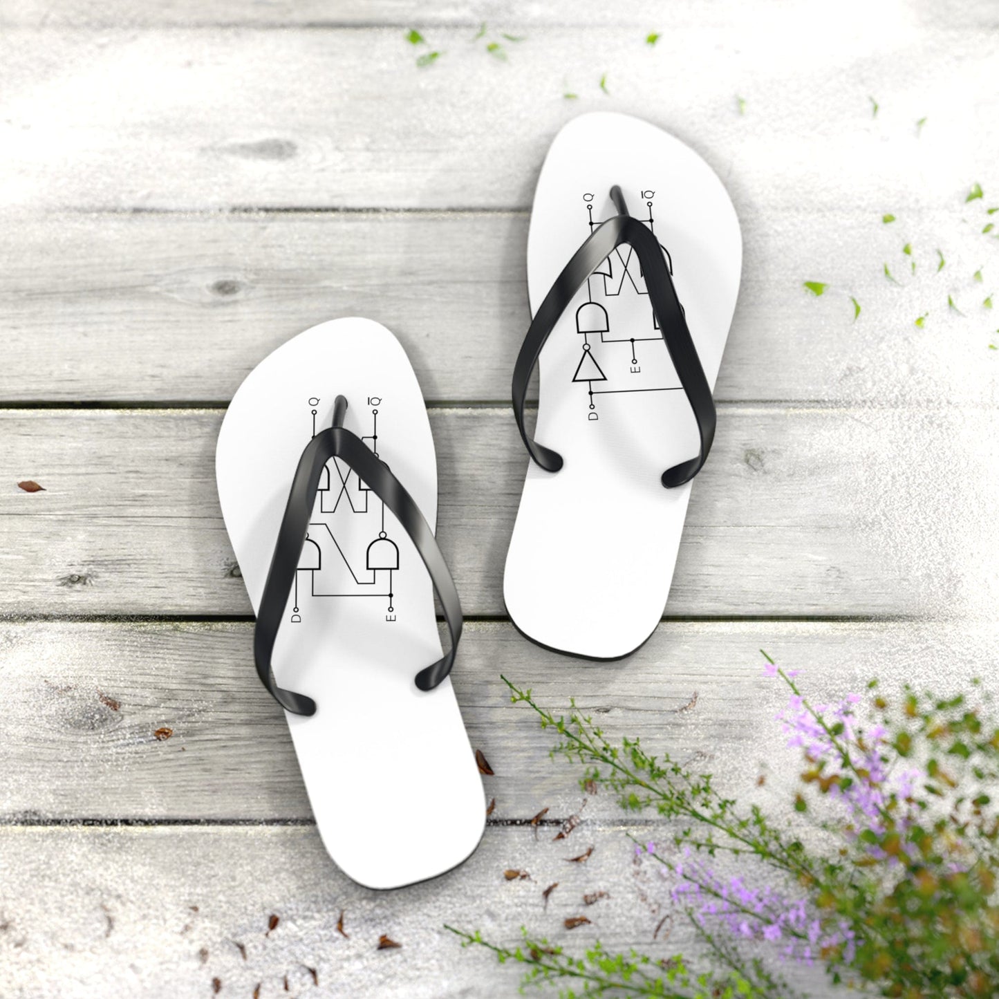 Shoes Flip Flops with a flip-flop schematic