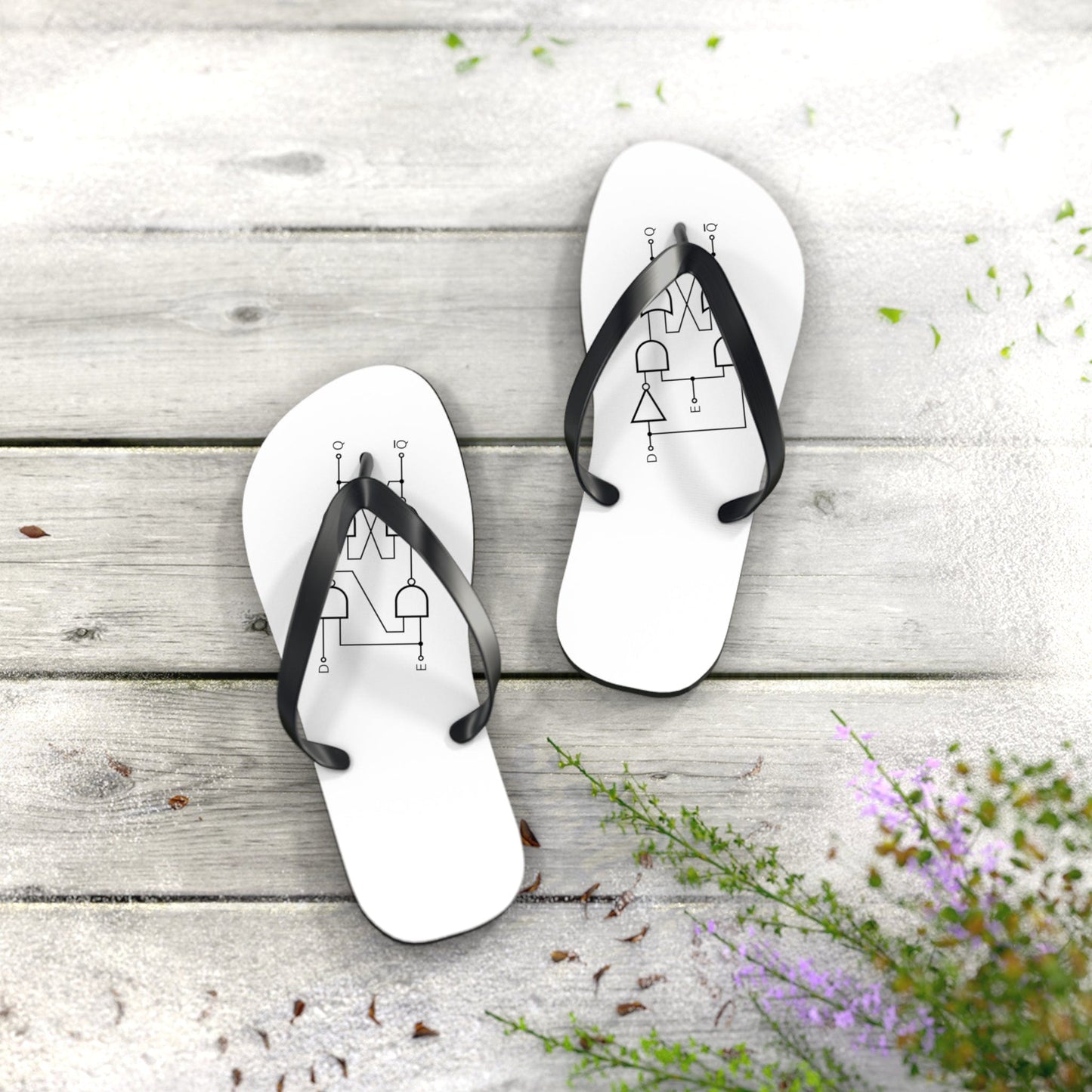 Shoes Flip Flops with a flip-flop schematic