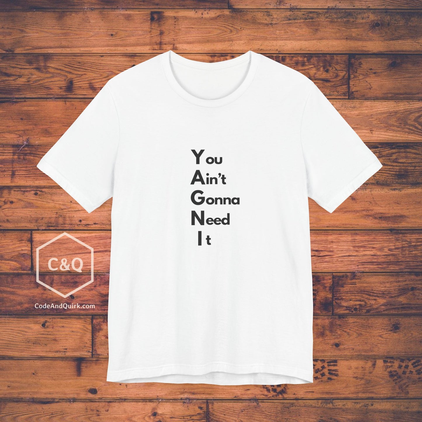 YAGNI shirt for coders - Unisex Jersey Short Sleeve Tee