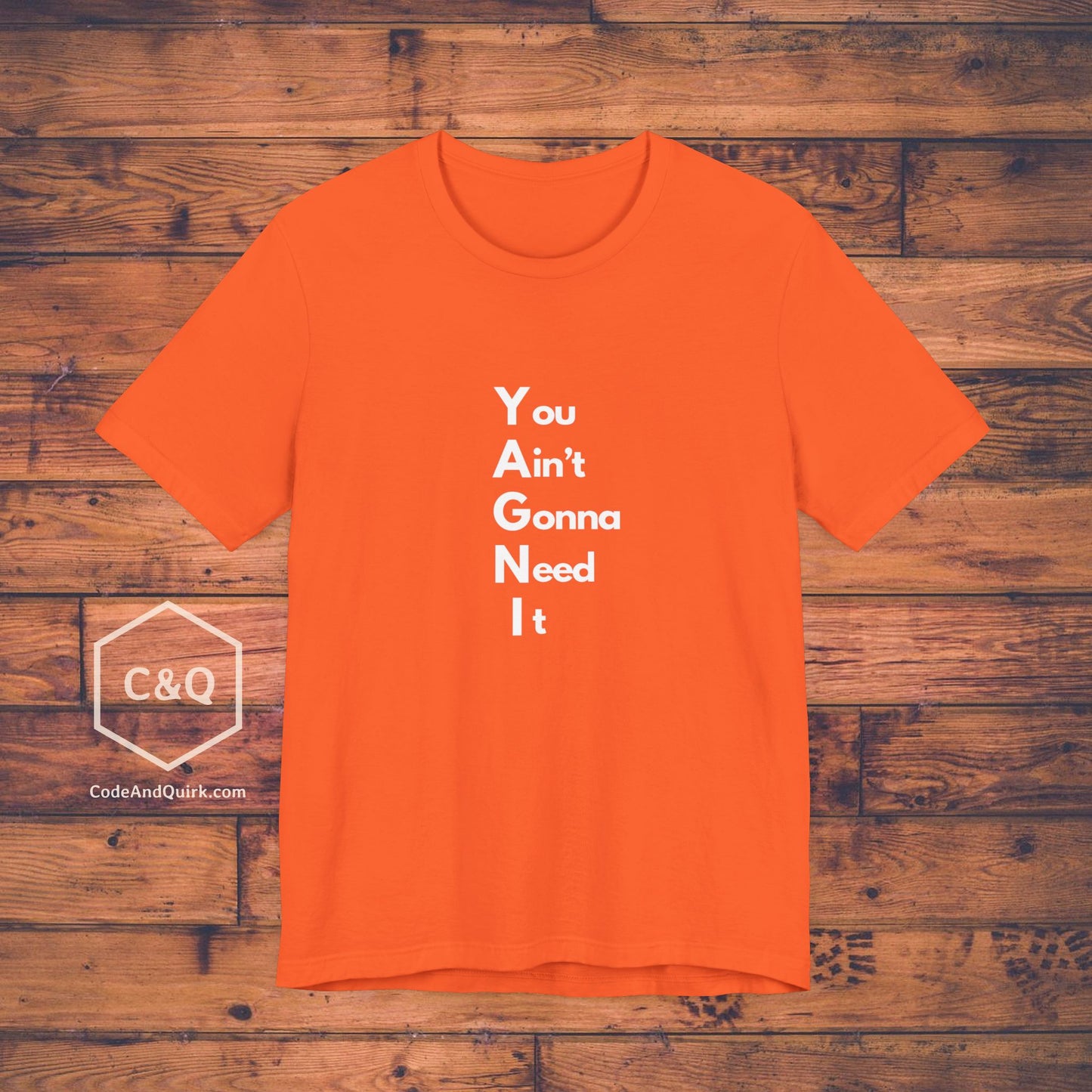 YAGNI shirt for coders - Unisex Jersey Short Sleeve Tee