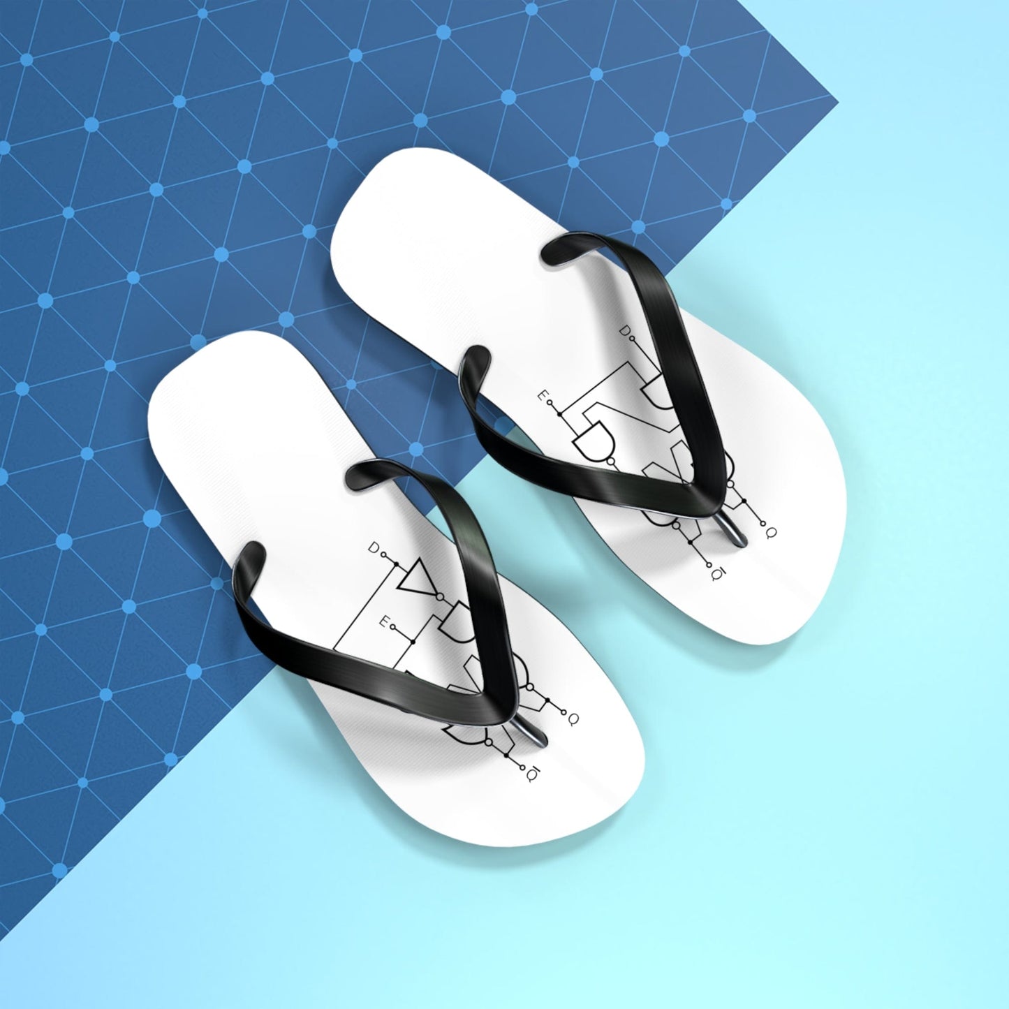 Shoes Flip Flops with a flip-flop schematic