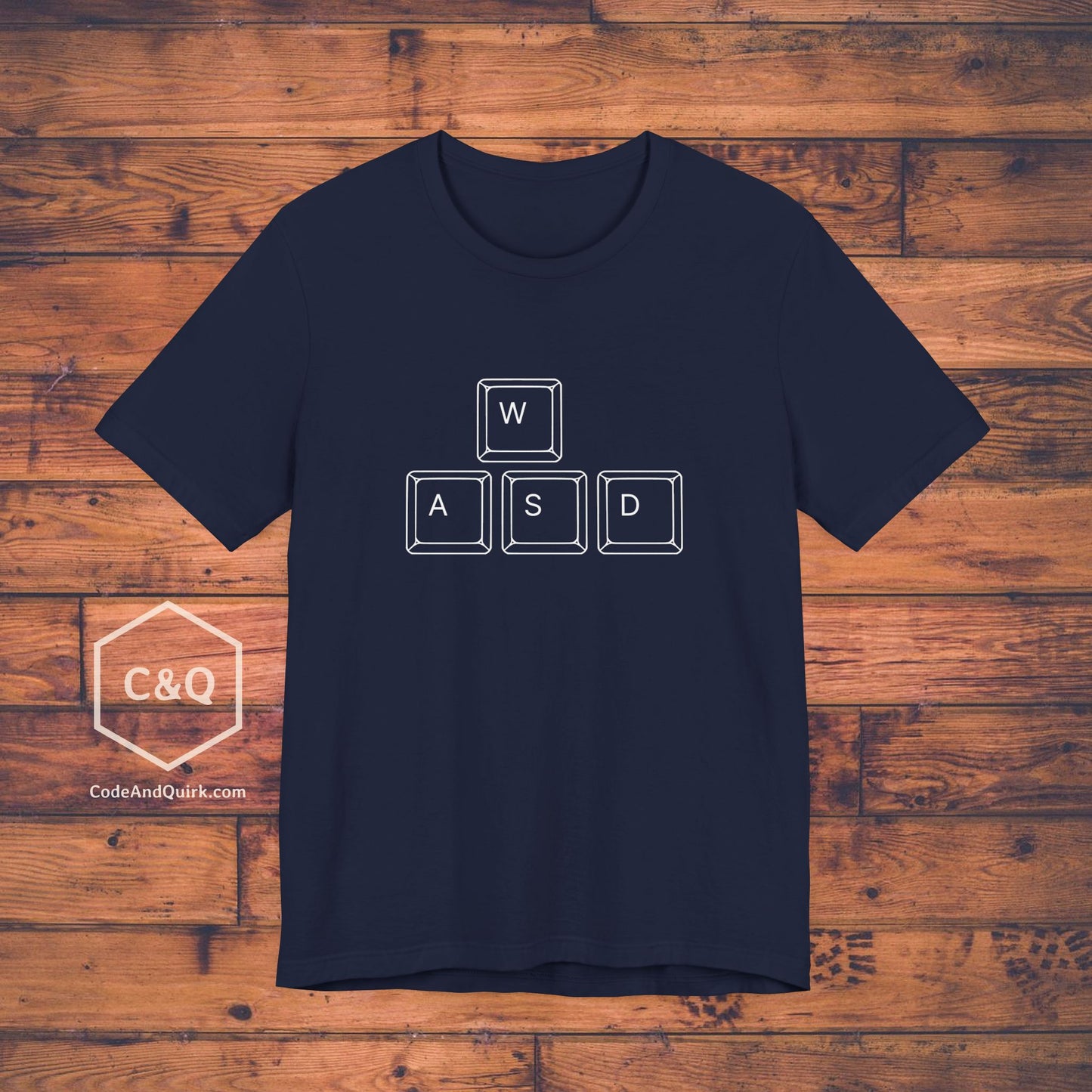 WASD keys PC gamer's geeky T-shirt