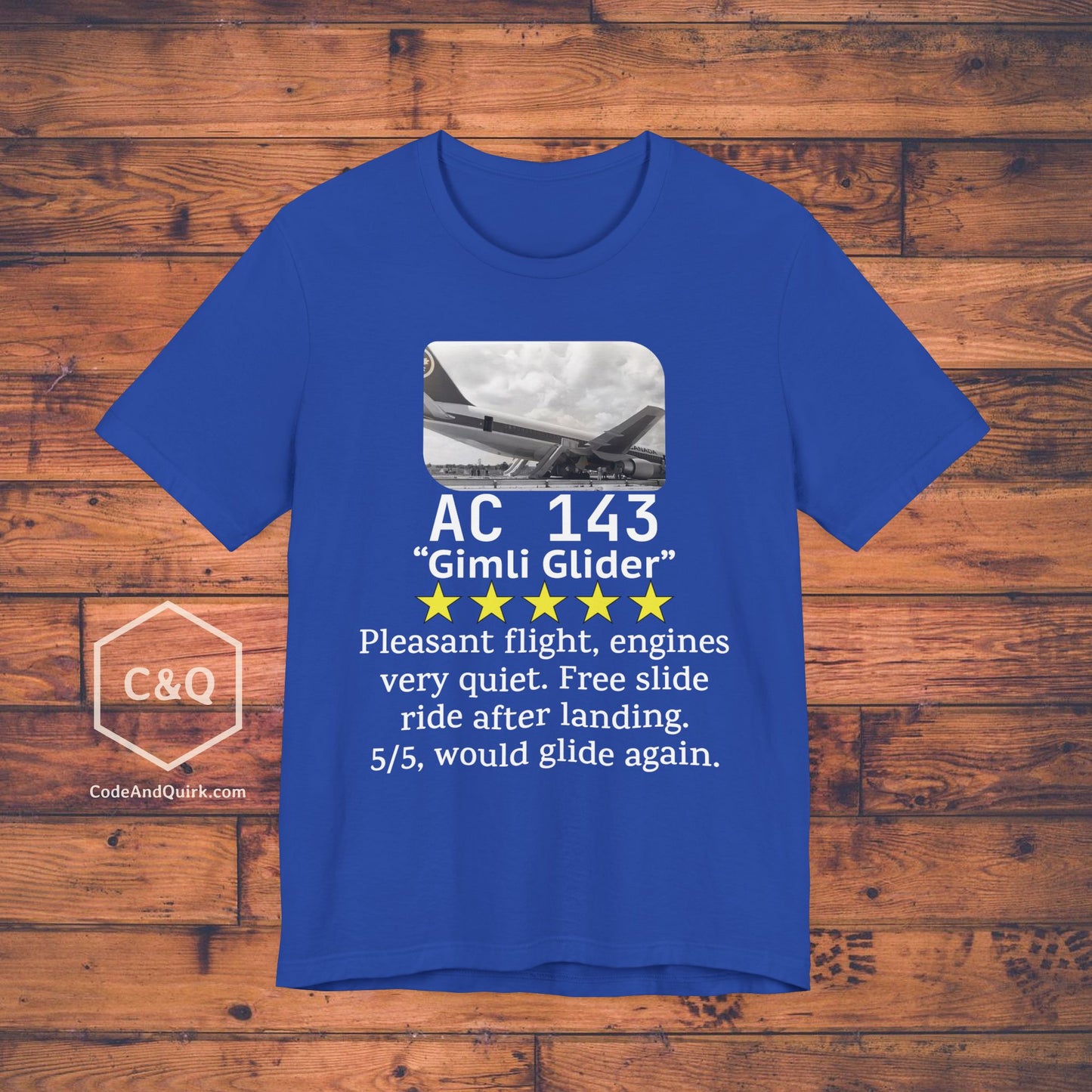 AC 149 flight review, Gimli Glider - aviation fan's T-Shirt