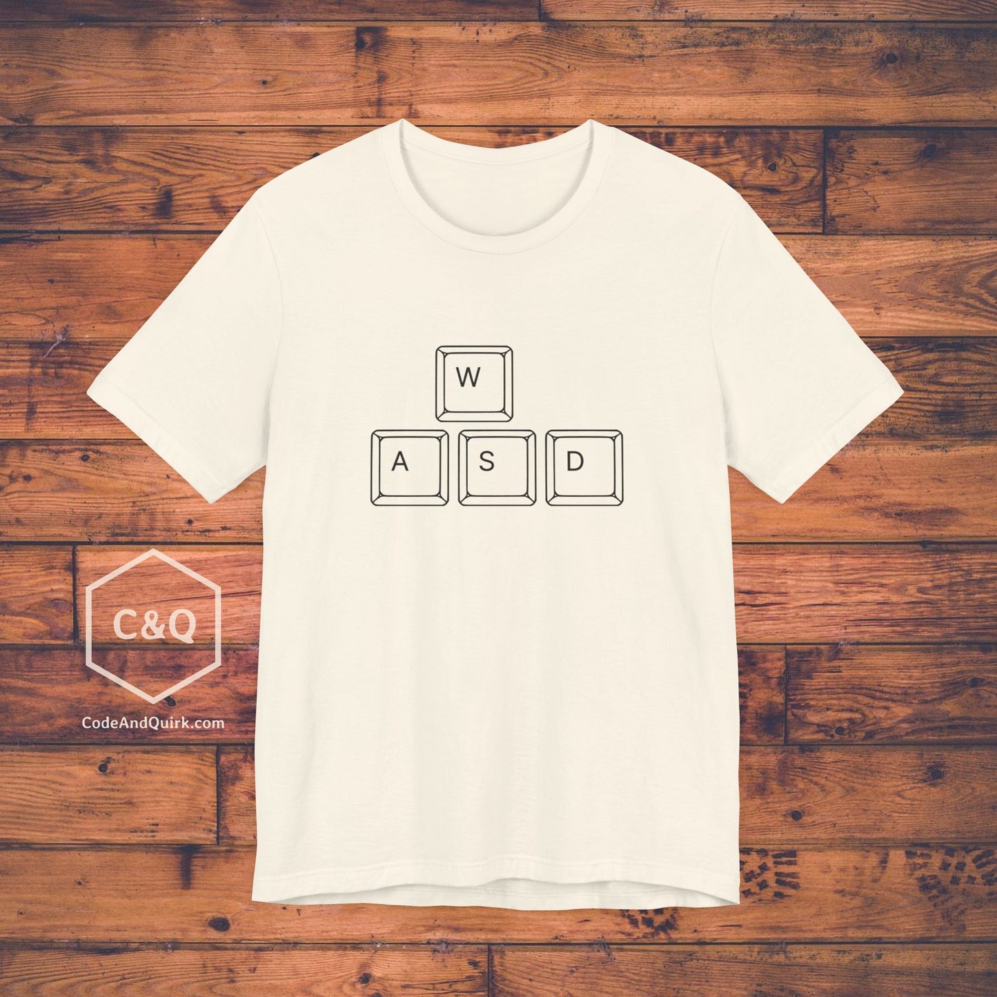 WASD keys PC gamer's geeky T-shirt