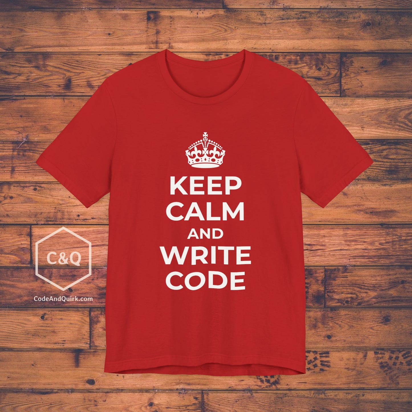 Keep Calm And Write Code, Geeky T-Shirt for Coders