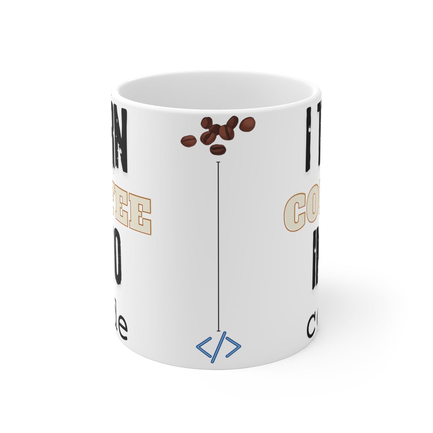 Mug 11oz Geeky mug for coders: I turn coffee into code
