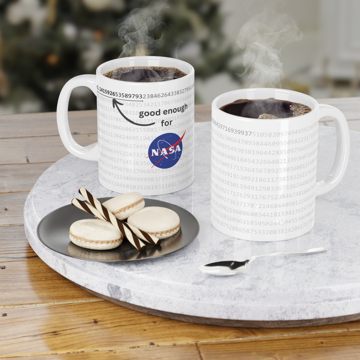 Pi digits good enough for NASA 11-15-20oz geeky mug
