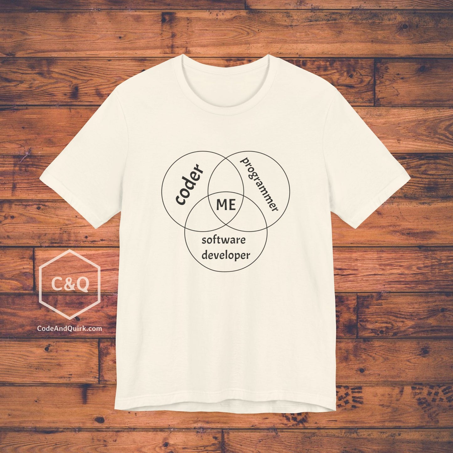 Coder - Programmer - Software Developer - Venn diagram T-Shirt