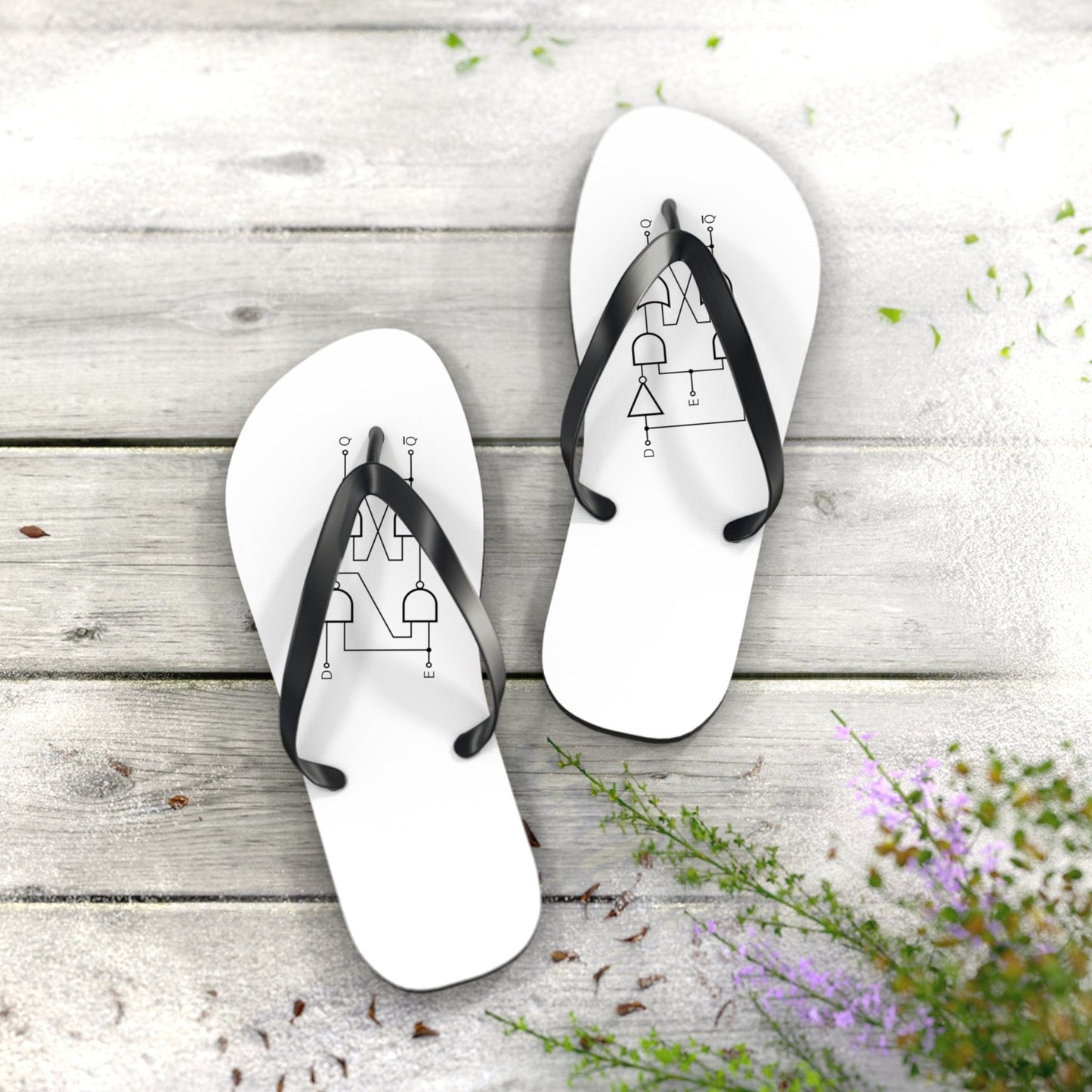 Shoes Flip Flops with a flip-flop schematic