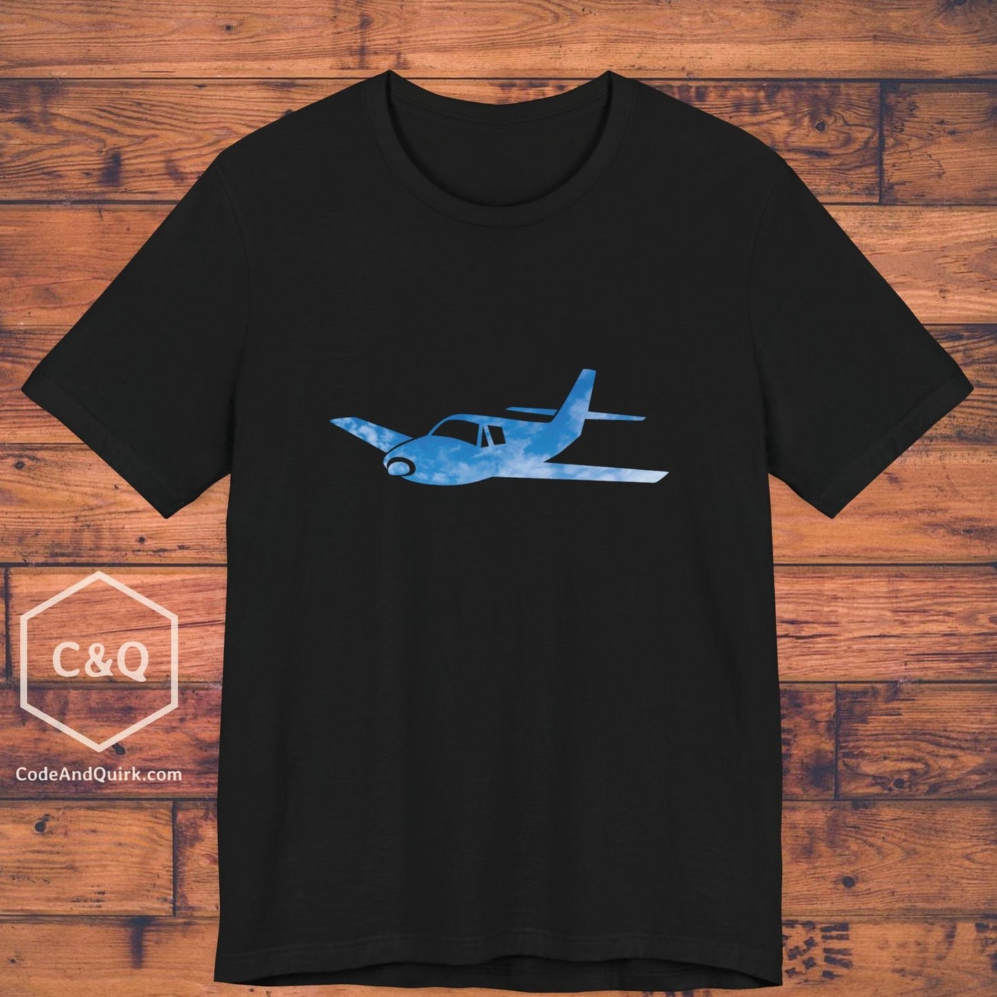 GA plane outline in the sky aviation geek's T-Shirt