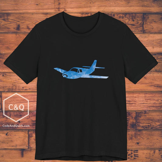 GA plane outline in the sky aviation geek's T-Shirt