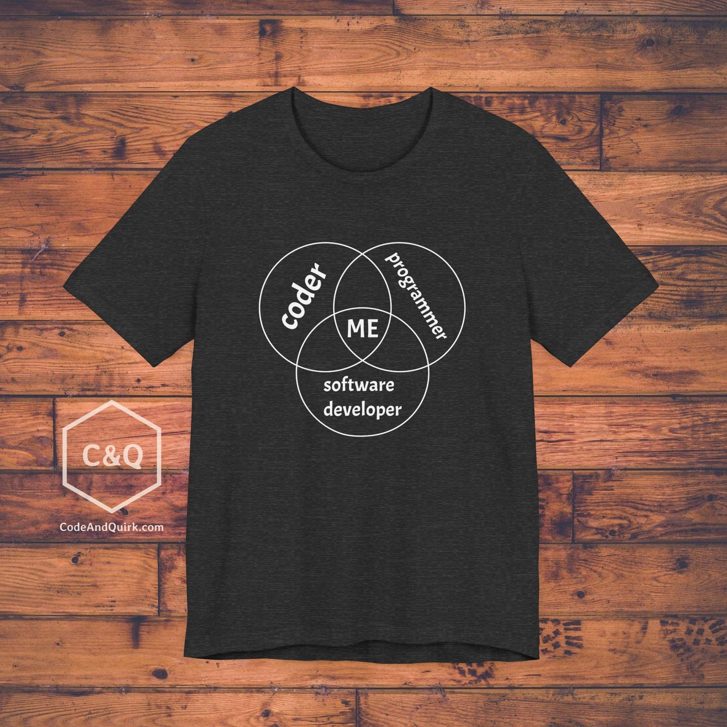 Coder - Programmer - Software Developer - Venn diagram T-Shirt