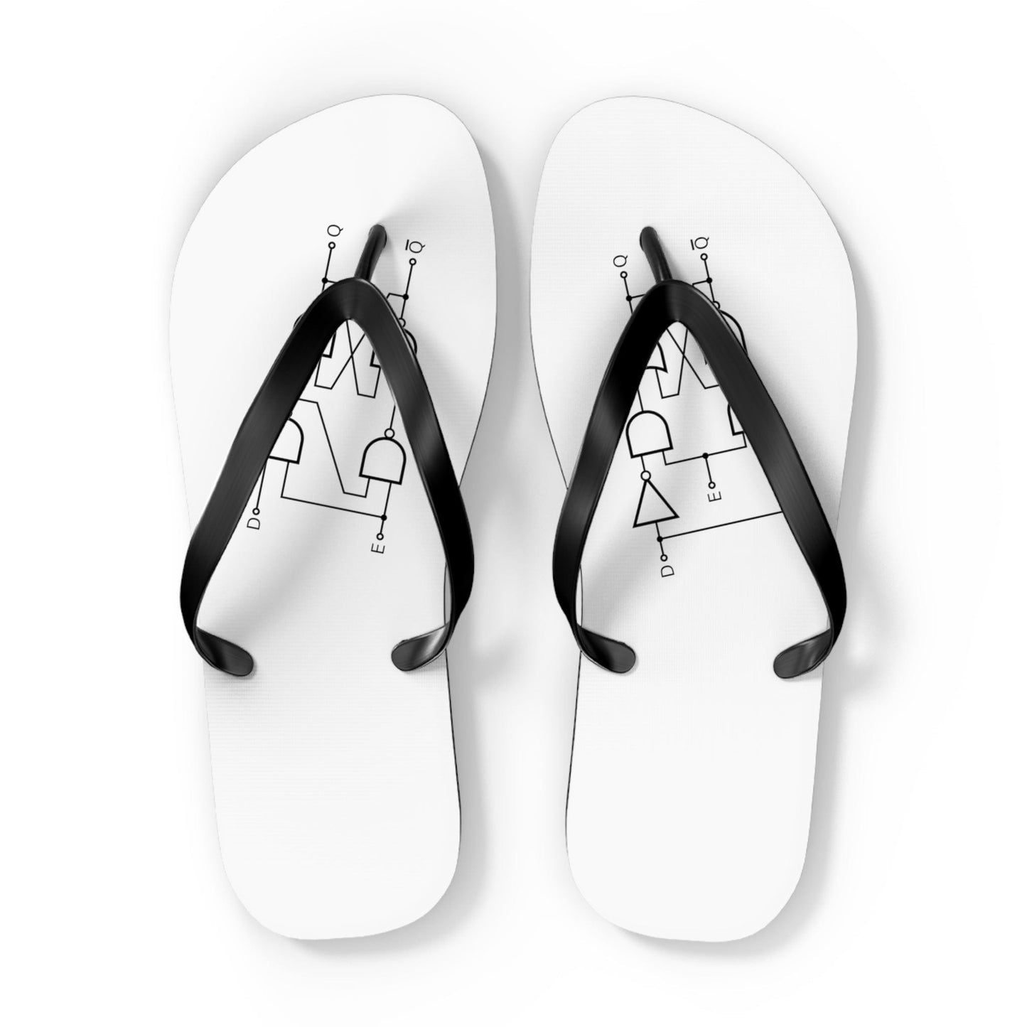 Shoes XL / Black sole Flip Flops with a flip-flop schematic