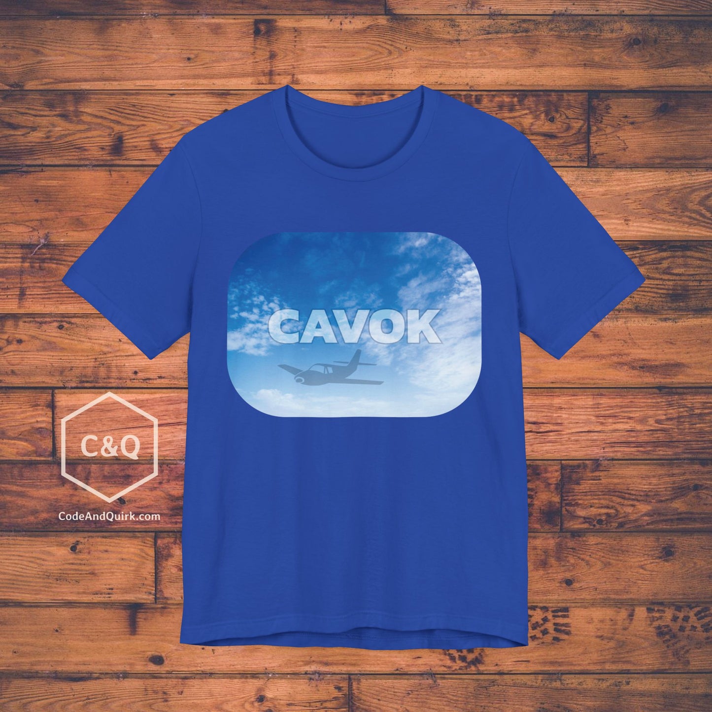 CAVOK blue sky aviation geek's T-Shirt v1