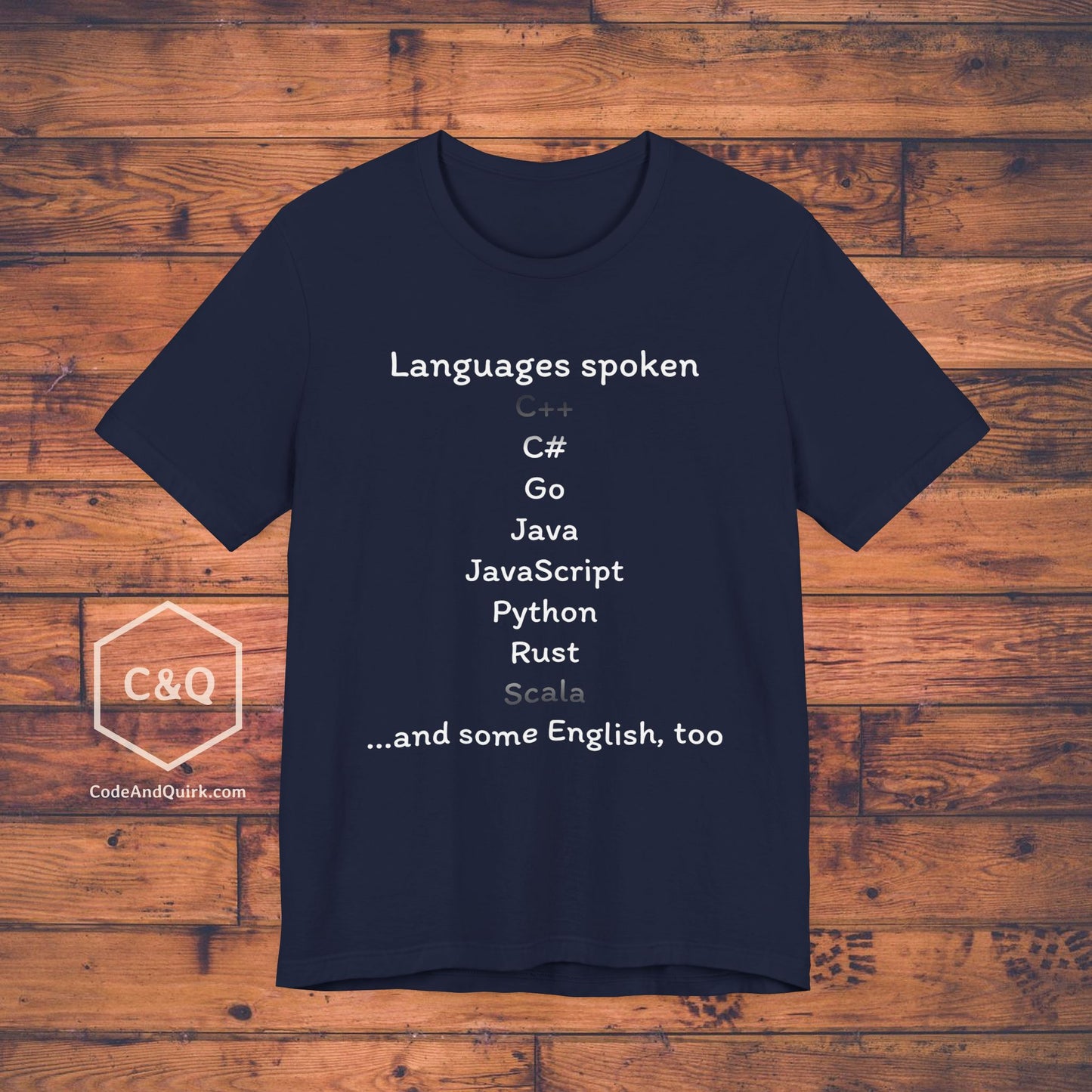 Languages Spoken, Geeky T-Shirt for Coders