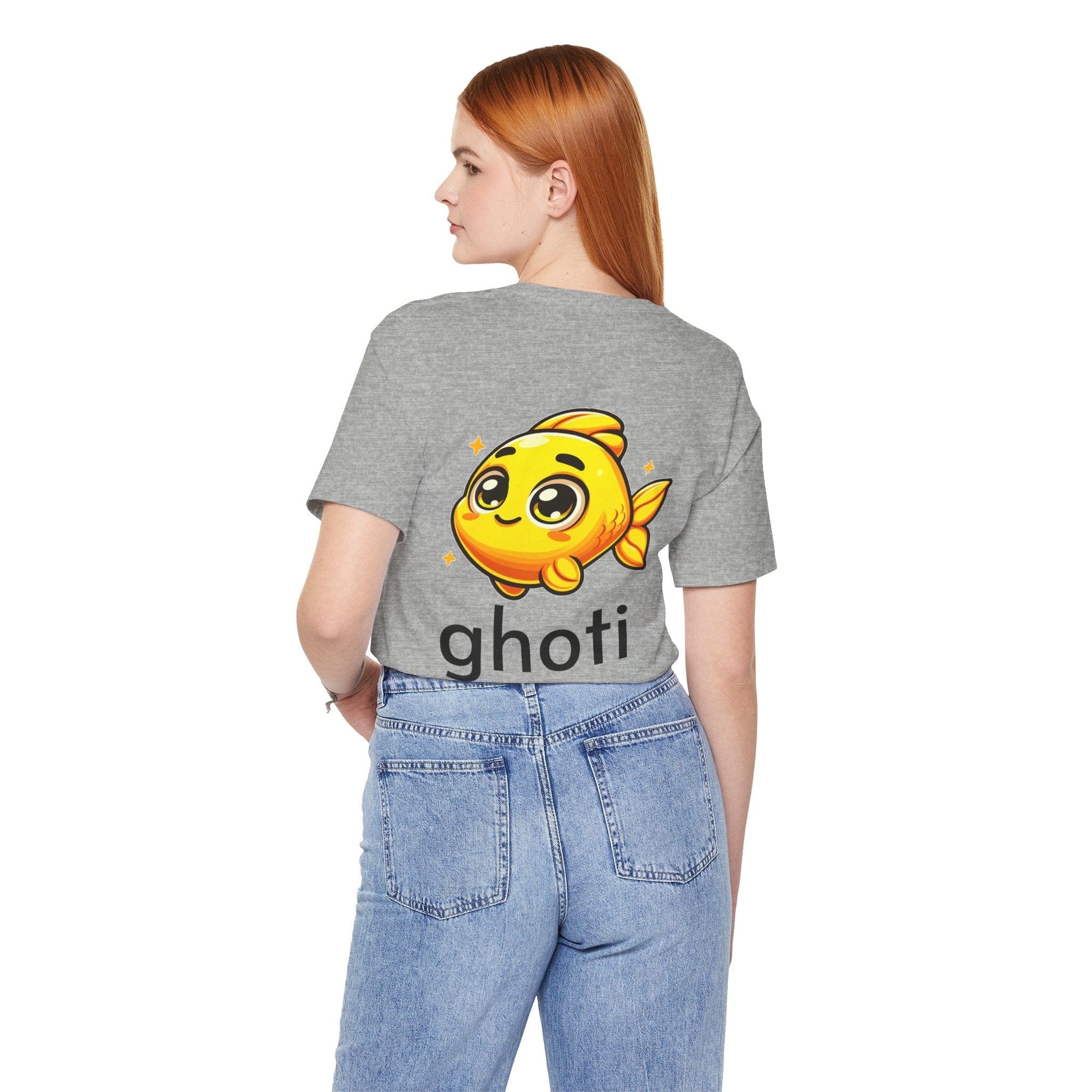 T-Shirt Fish/Ghoti English Pronunciation Joke T-Shirt for language geeks, Unisex Jersey Short Sleeve Tee