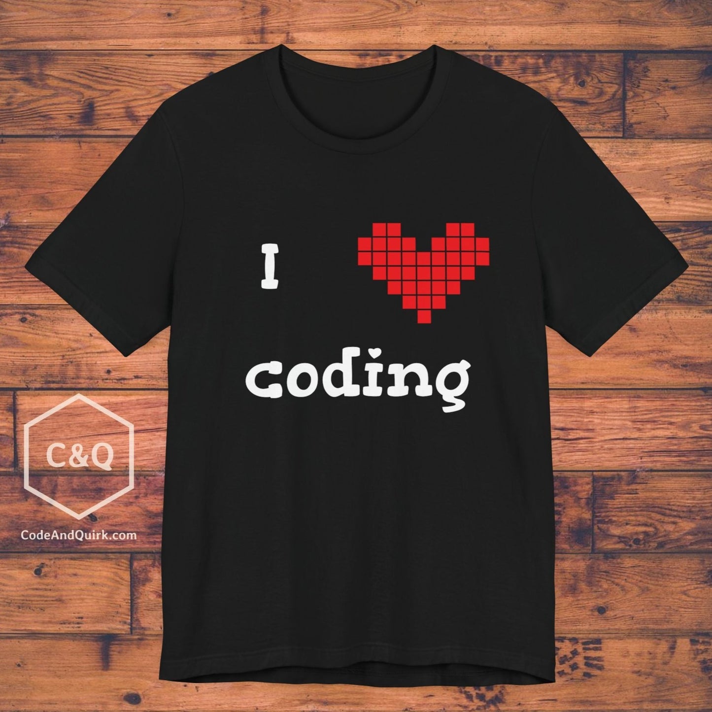 I love coding - coder's geeky T-shirt