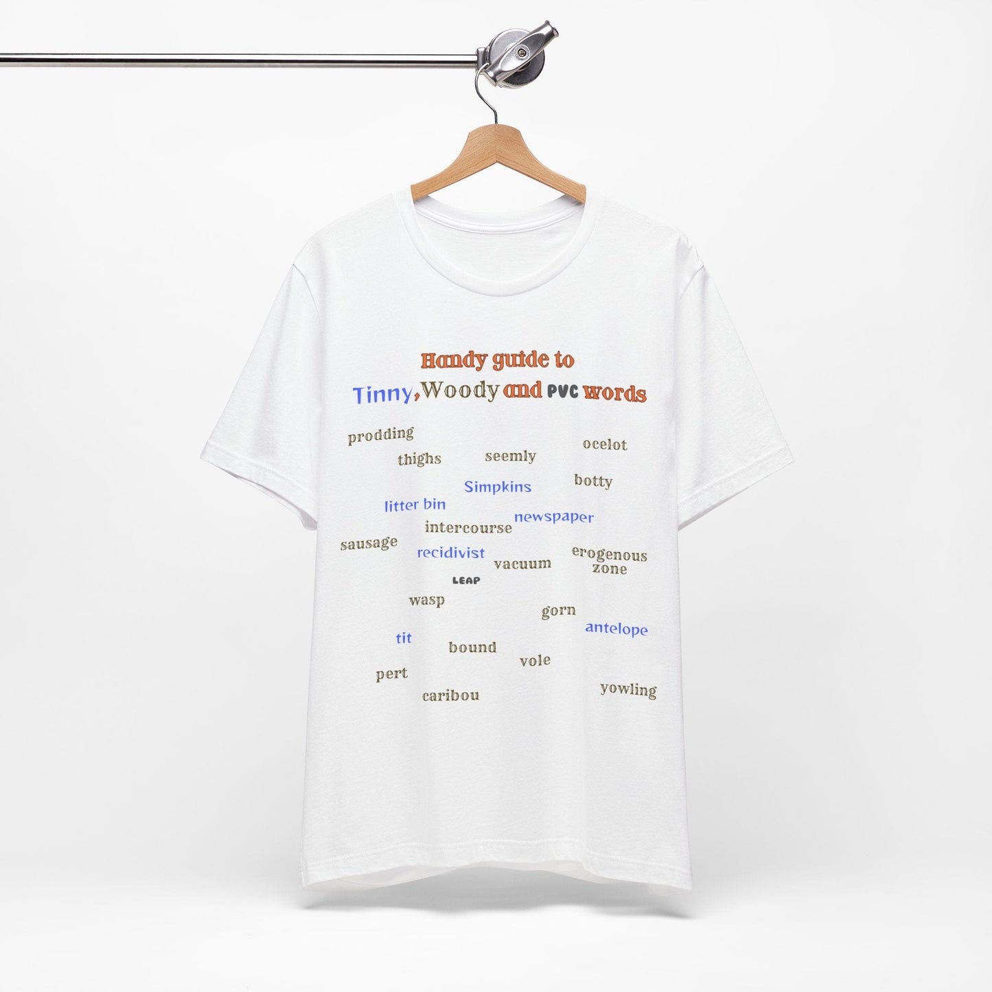 T-Shirt Woody and Tinny Words Monty Python T-shirt, Unisex Jersey Short Sleeve Tee