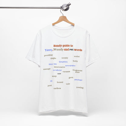 T-Shirt Woody and Tinny Words Monty Python T-shirt, Unisex Jersey Short Sleeve Tee