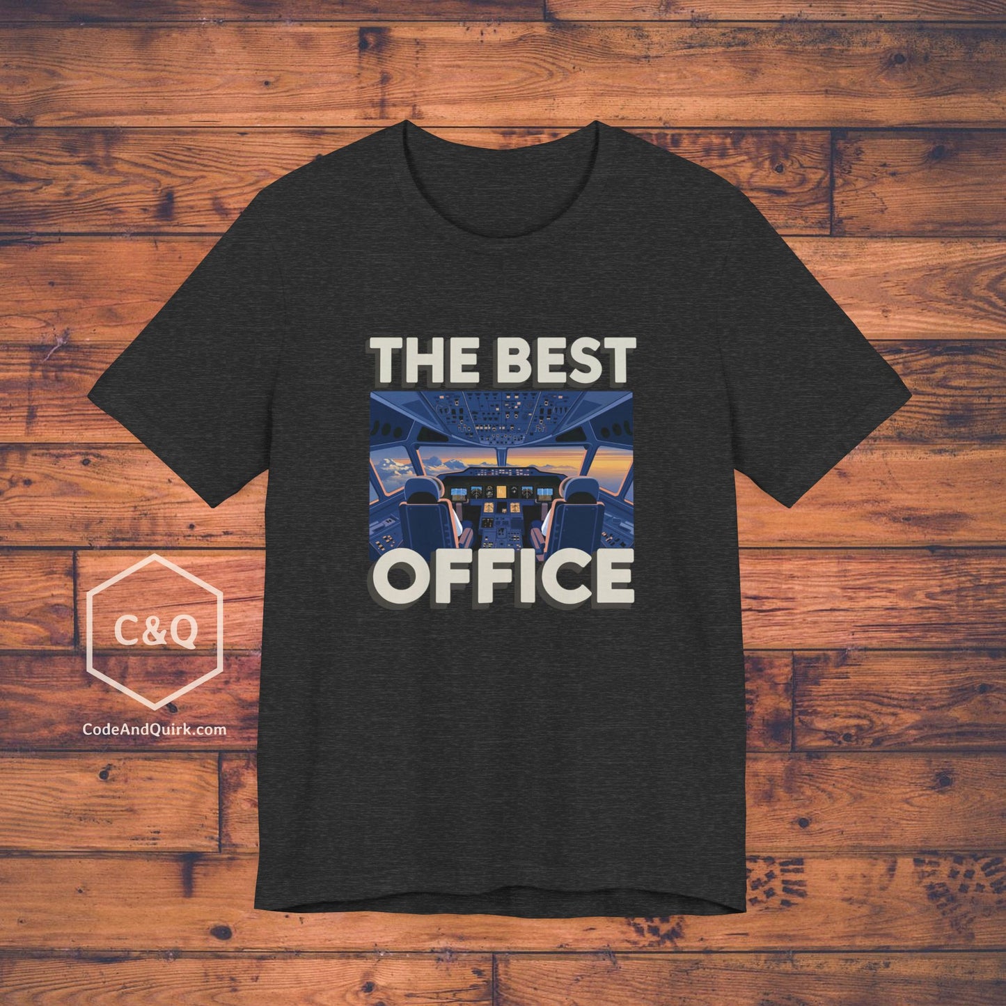 The Best Office (is the cockpit) - pilot's T-Shirt