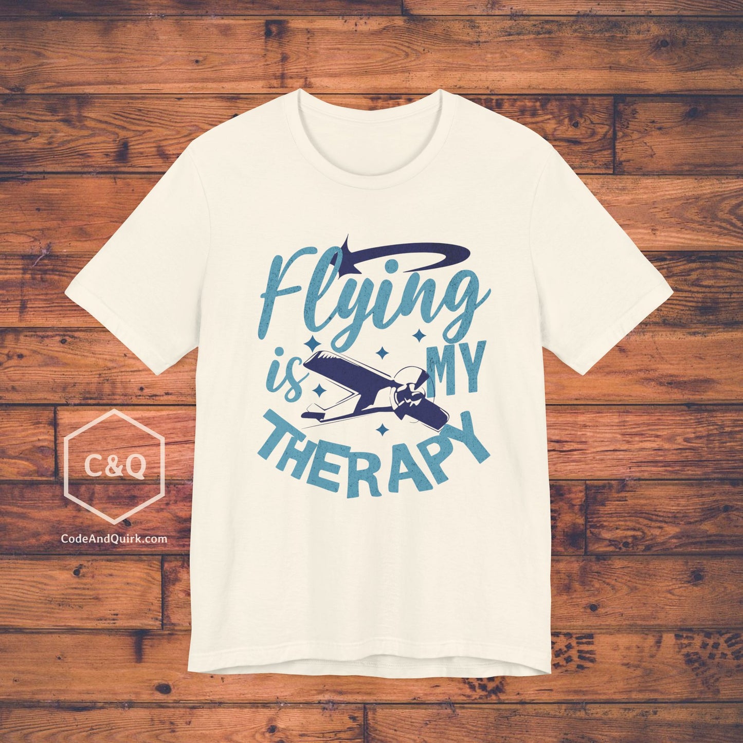 Flying Is My Therapy - pilot's T-Shirt