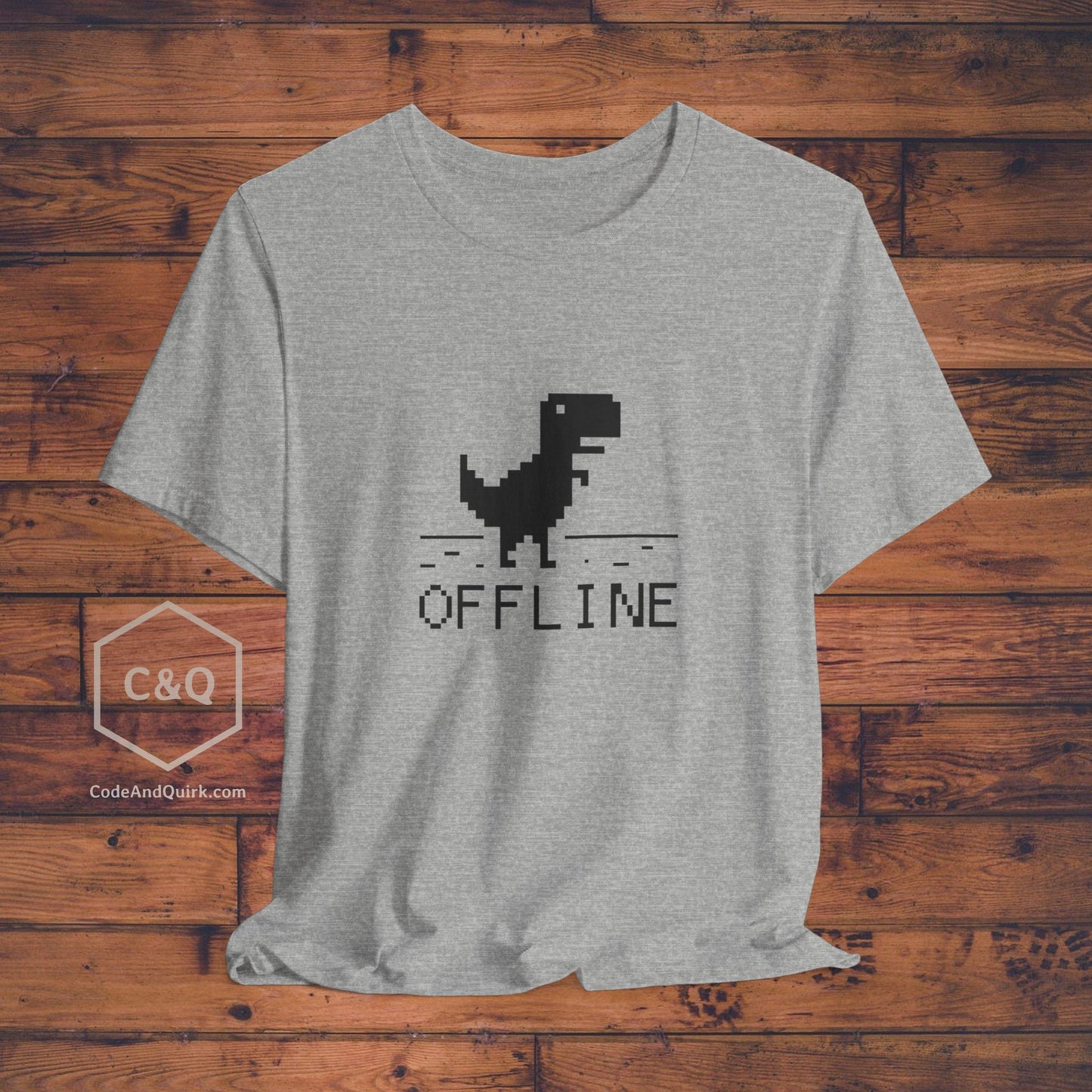 Offline dinosaur error geeky T-Shirt