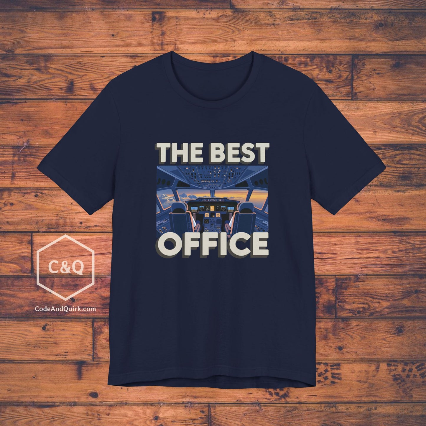 The Best Office (is the cockpit) - pilot's T-Shirt