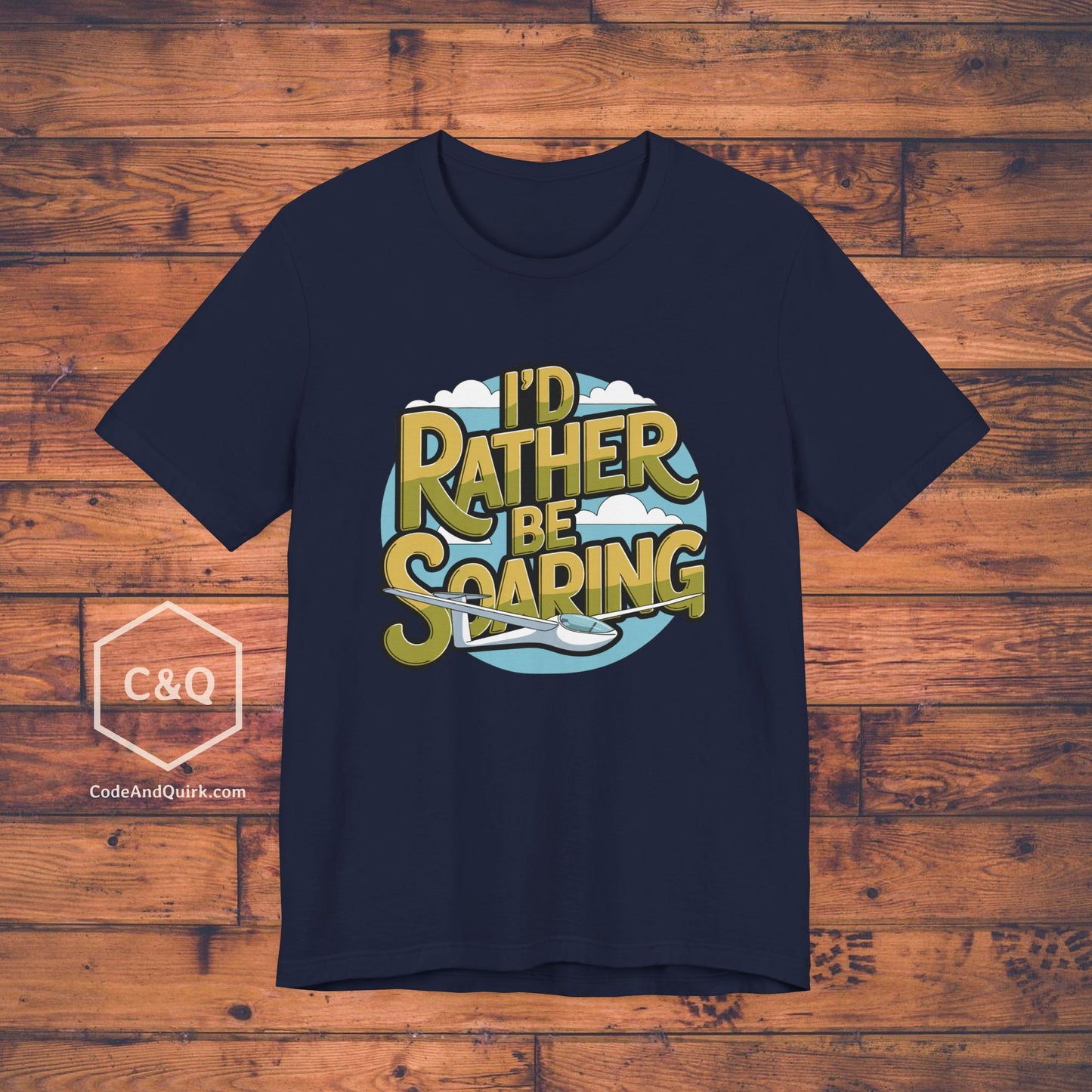 I'd Rather Be Soaring - glider pilot's T-Shirt