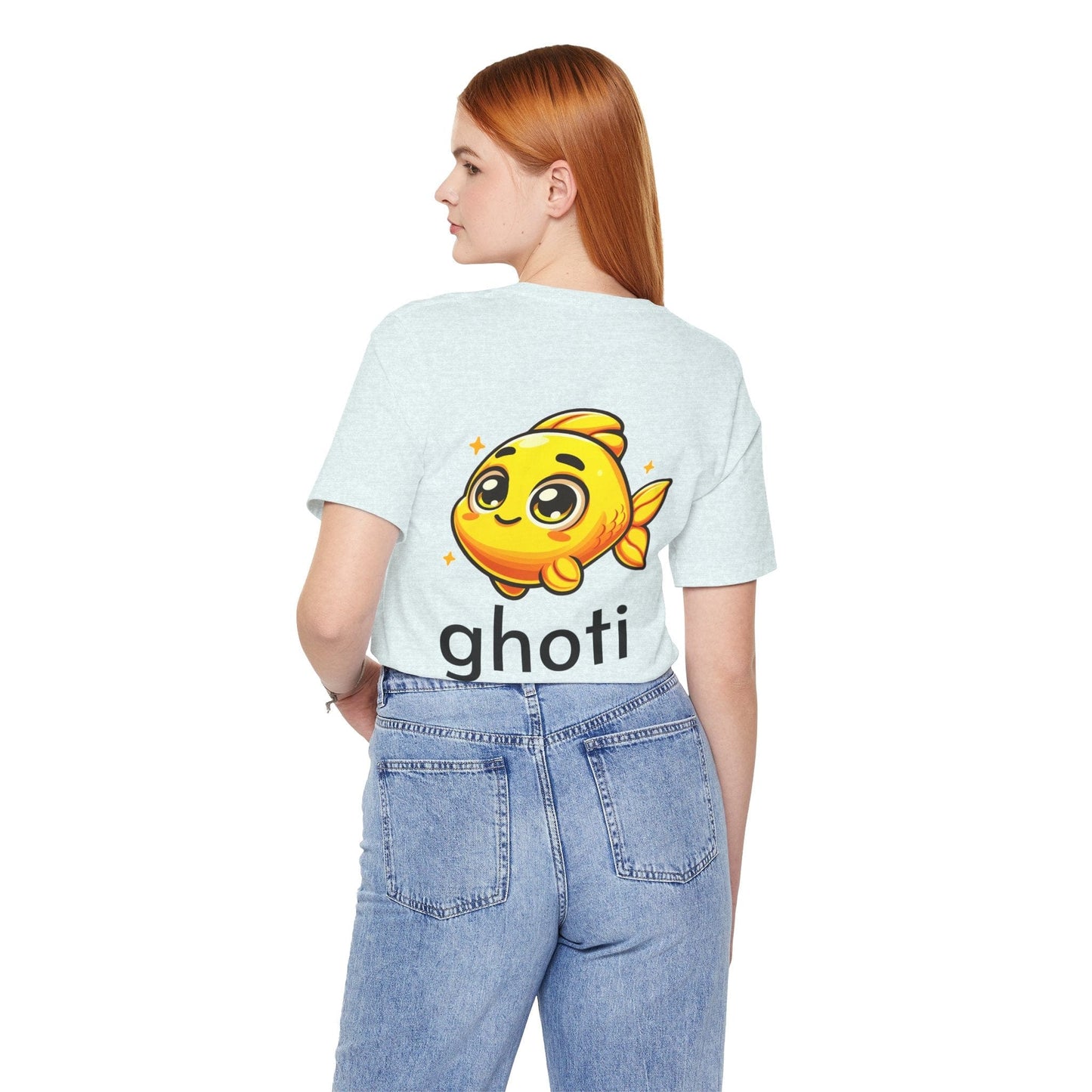 T-Shirt Fish/Ghoti English Pronunciation Joke T-Shirt for language geeks, Unisex Jersey Short Sleeve Tee