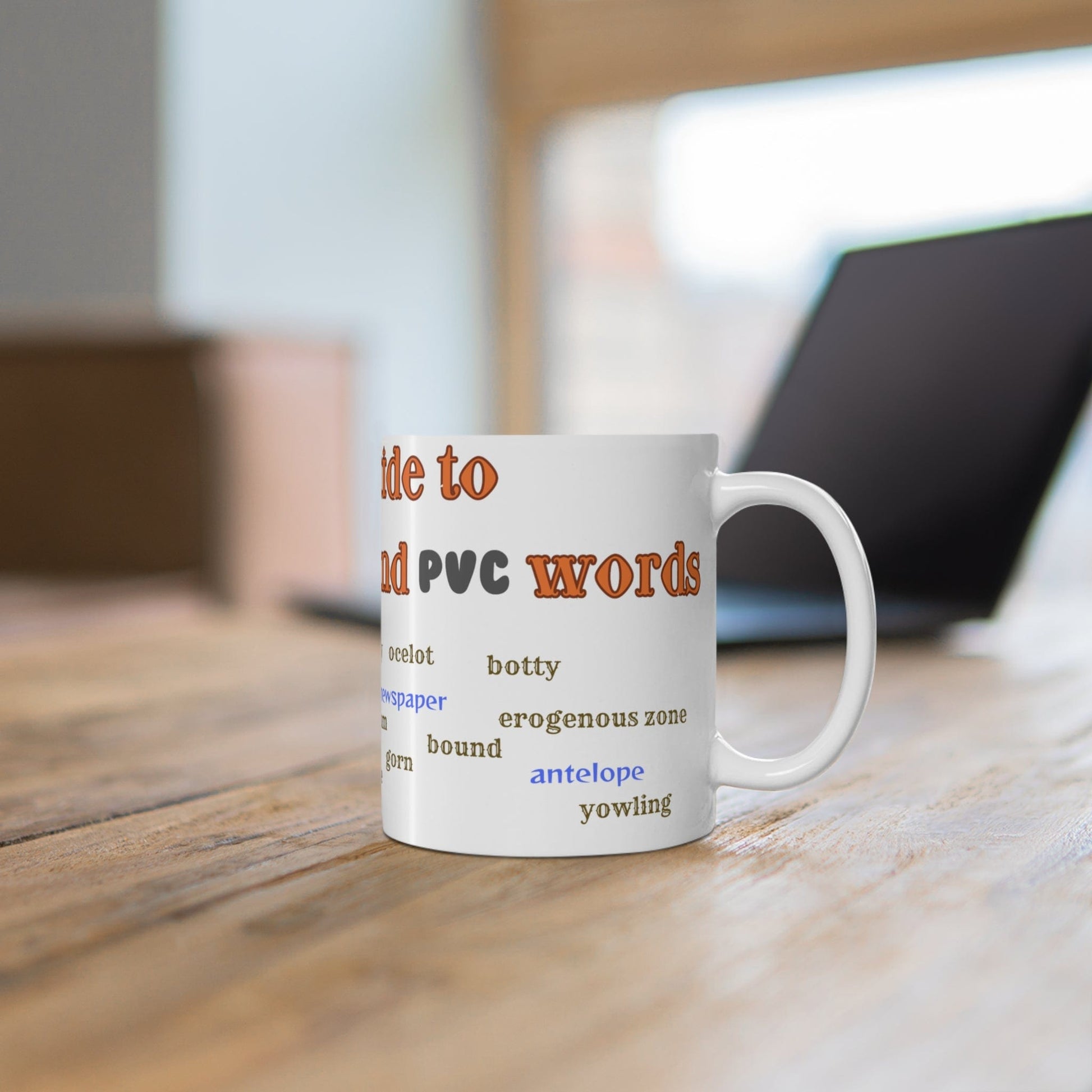 Mug 11oz Woody and Tinny Words Monty Python mug