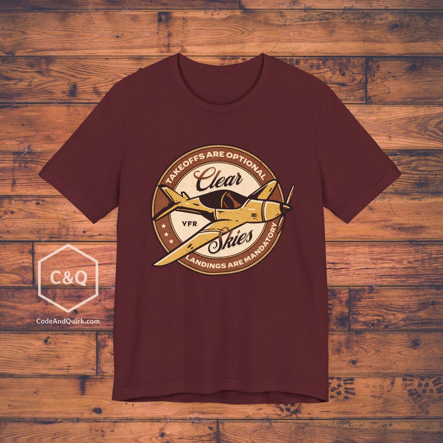 Takeoffs are optional, landings are mandatory - pilot's T-Shirt