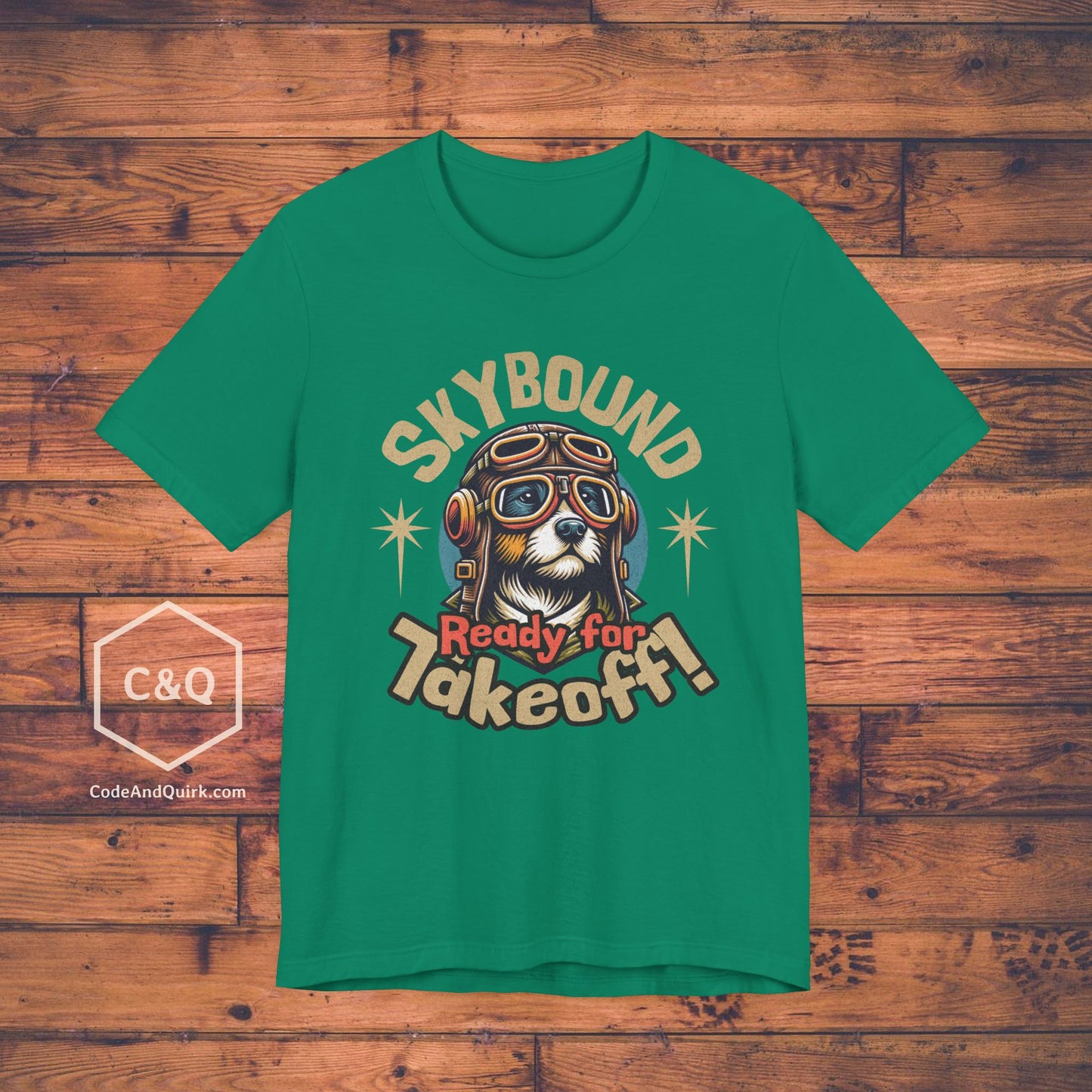 Skybound Pup, Ready For Takeoff - pilot's T-Shirt