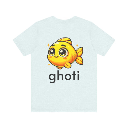 T-Shirt Fish/Ghoti English Pronunciation Joke T-Shirt for language geeks, Unisex Jersey Short Sleeve Tee