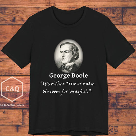 George Boole fake quote geeky T-Shirt