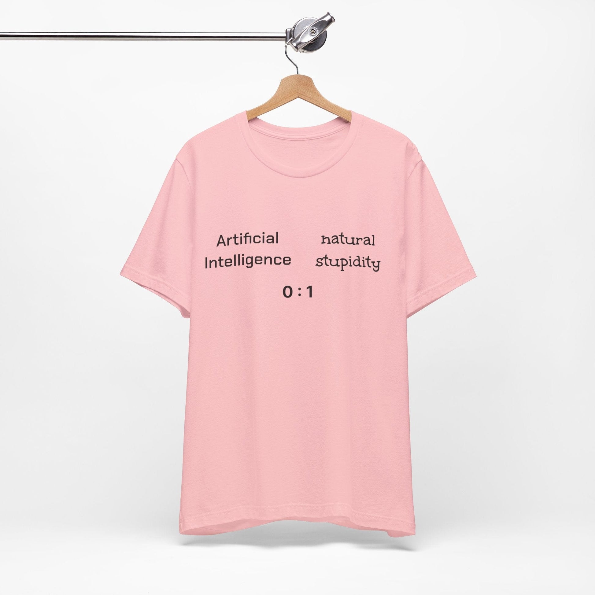 T-Shirt Artificial Intelligence vs Natural Stupidity T-Shirt, Unisex Jersey Short Sleeve Tee