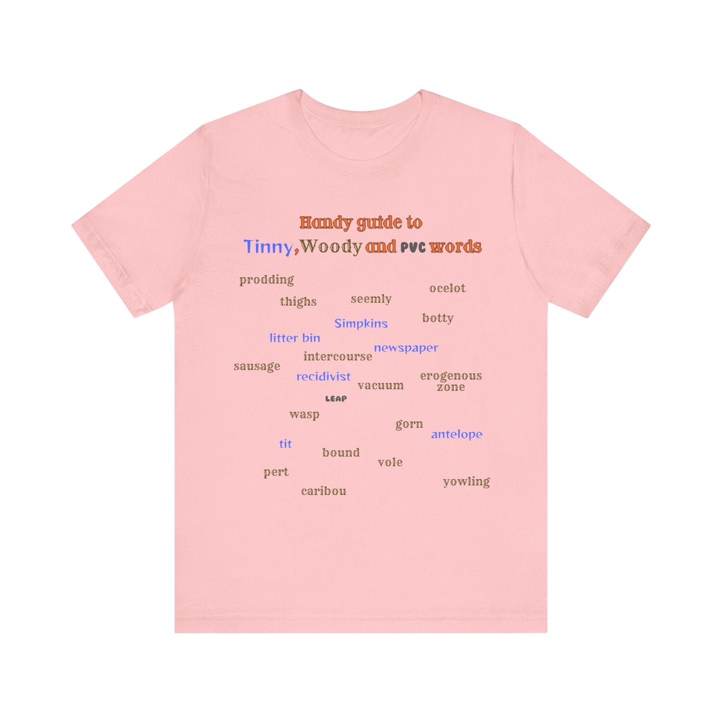 T-Shirt Woody and Tinny Words Monty Python T-shirt, Unisex Jersey Short Sleeve Tee