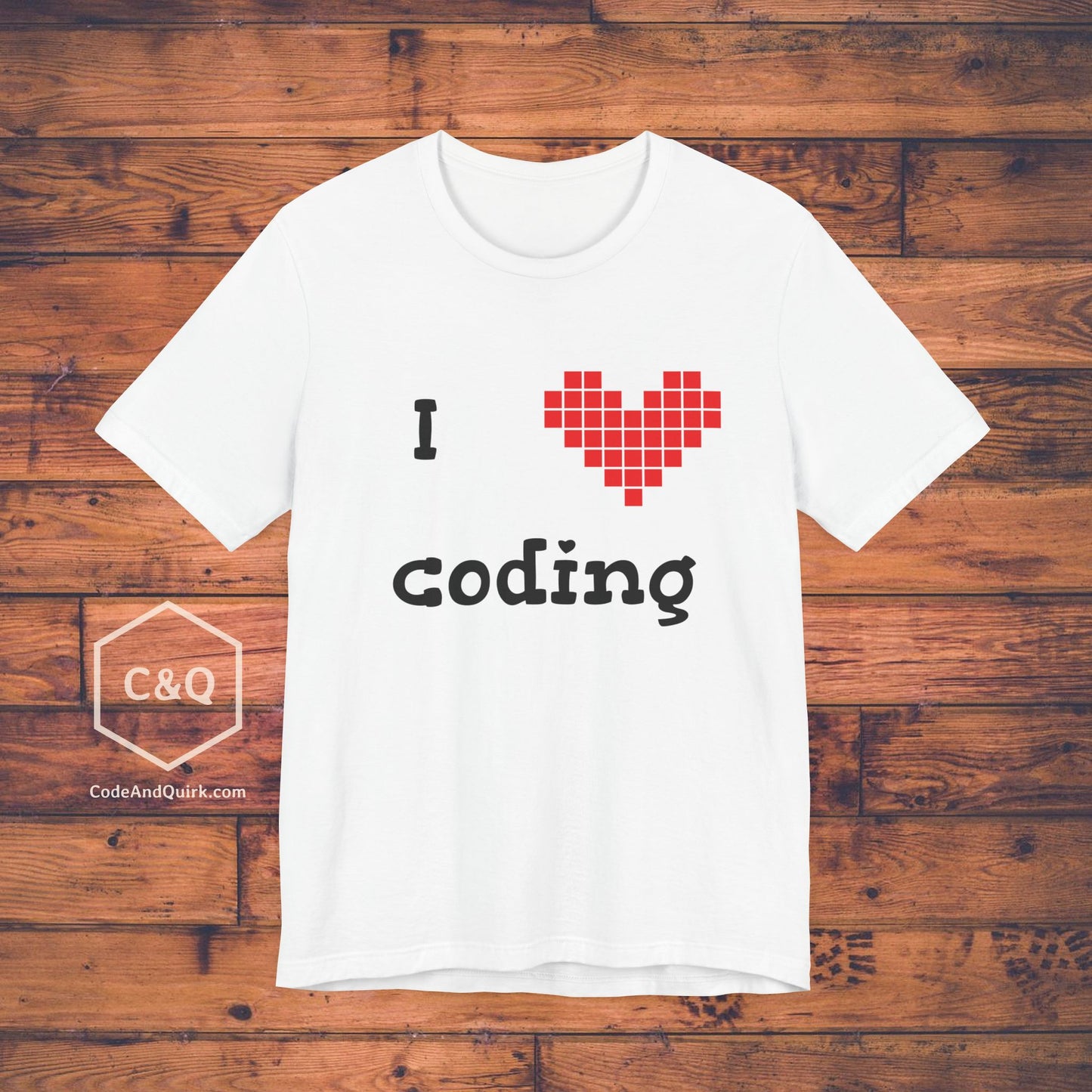 I love coding - coder's geeky T-shirt