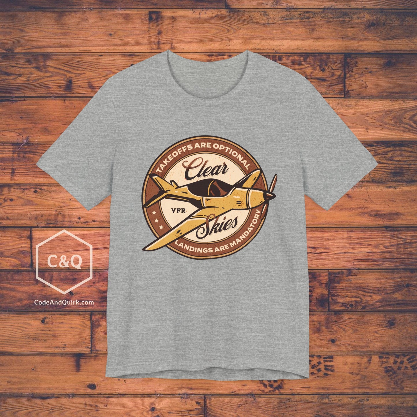 Takeoffs are optional, landings are mandatory - pilot's T-Shirt