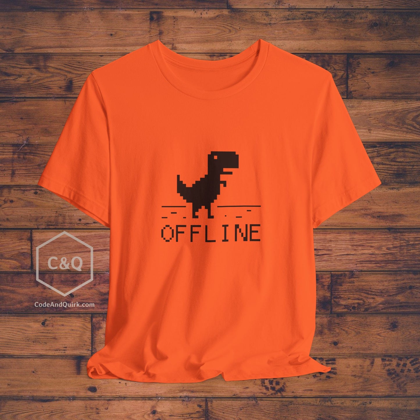 Offline dinosaur error geeky T-Shirt