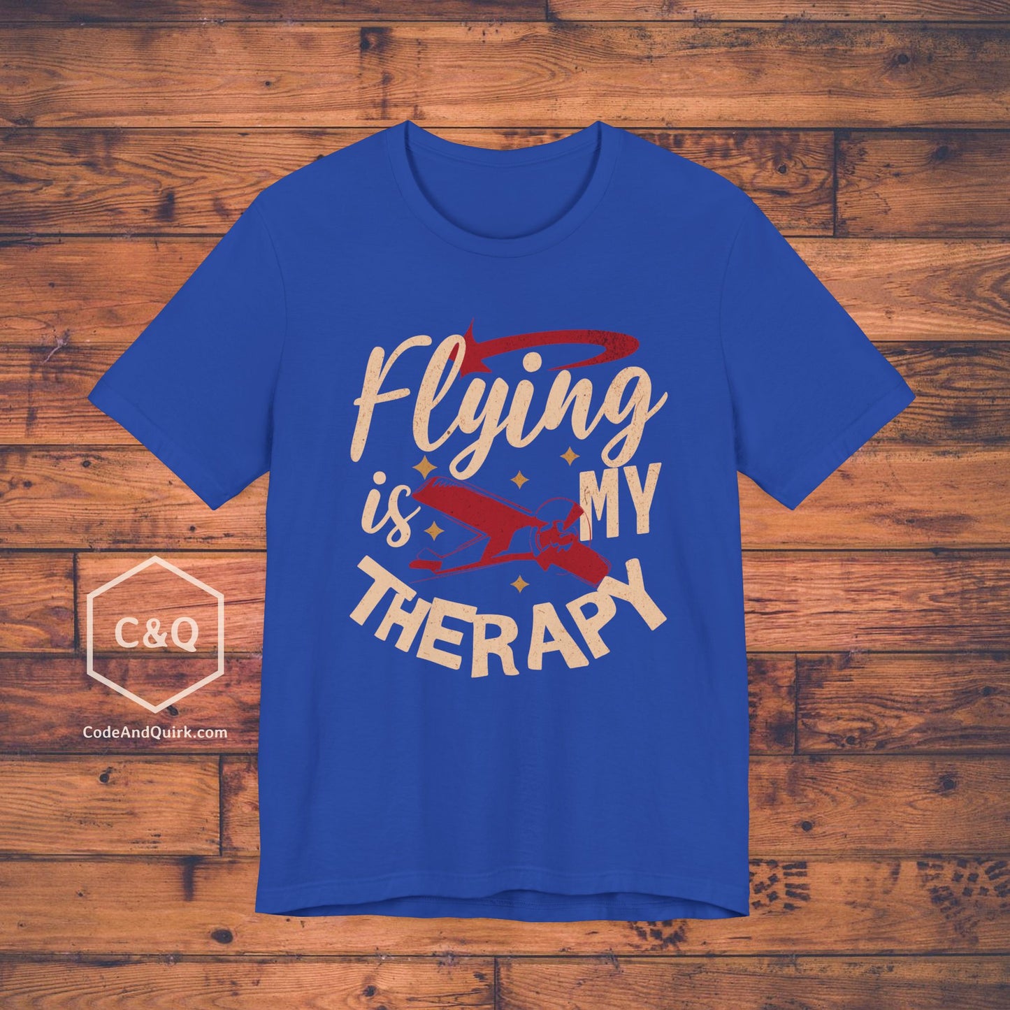 Flying Is My Therapy - pilot's T-Shirt