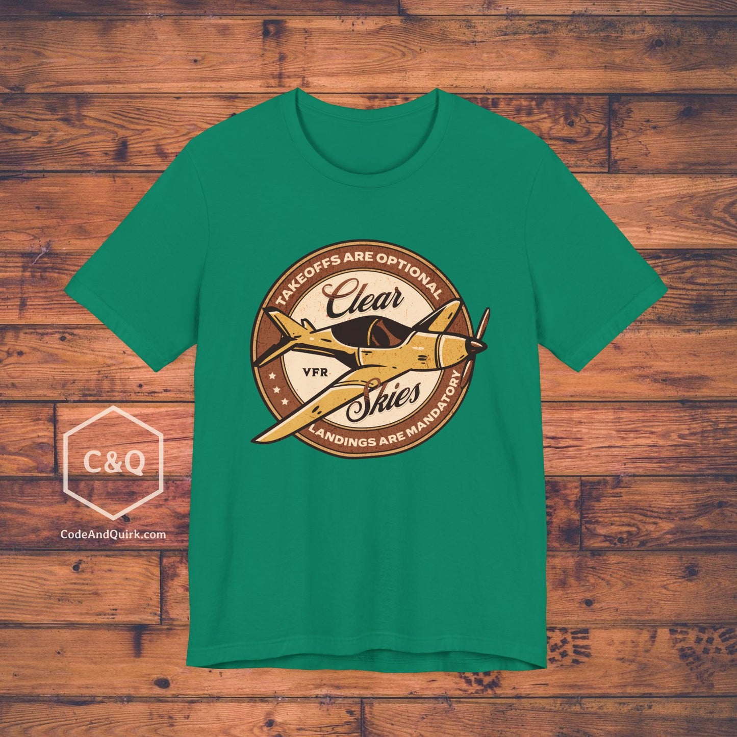 Takeoffs are optional, landings are mandatory - pilot's T-Shirt