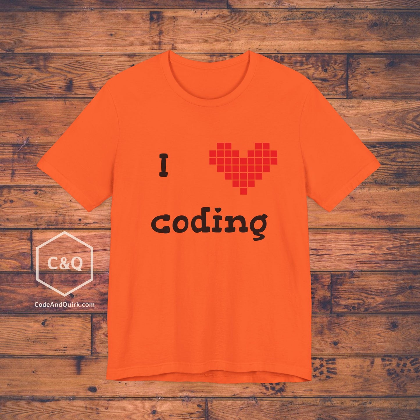 I love coding - coder's geeky T-shirt