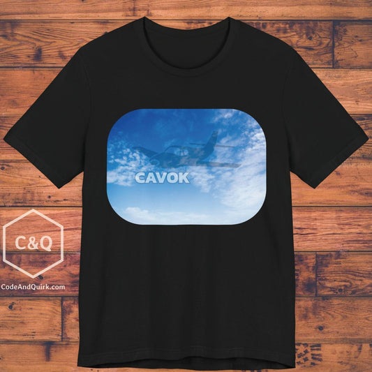 CAVOK blue sky aviation geek's T-Shirt v2