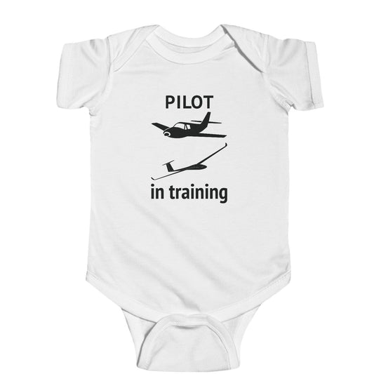 Pilot In Training - Infant Fine Jersey Bodysuit