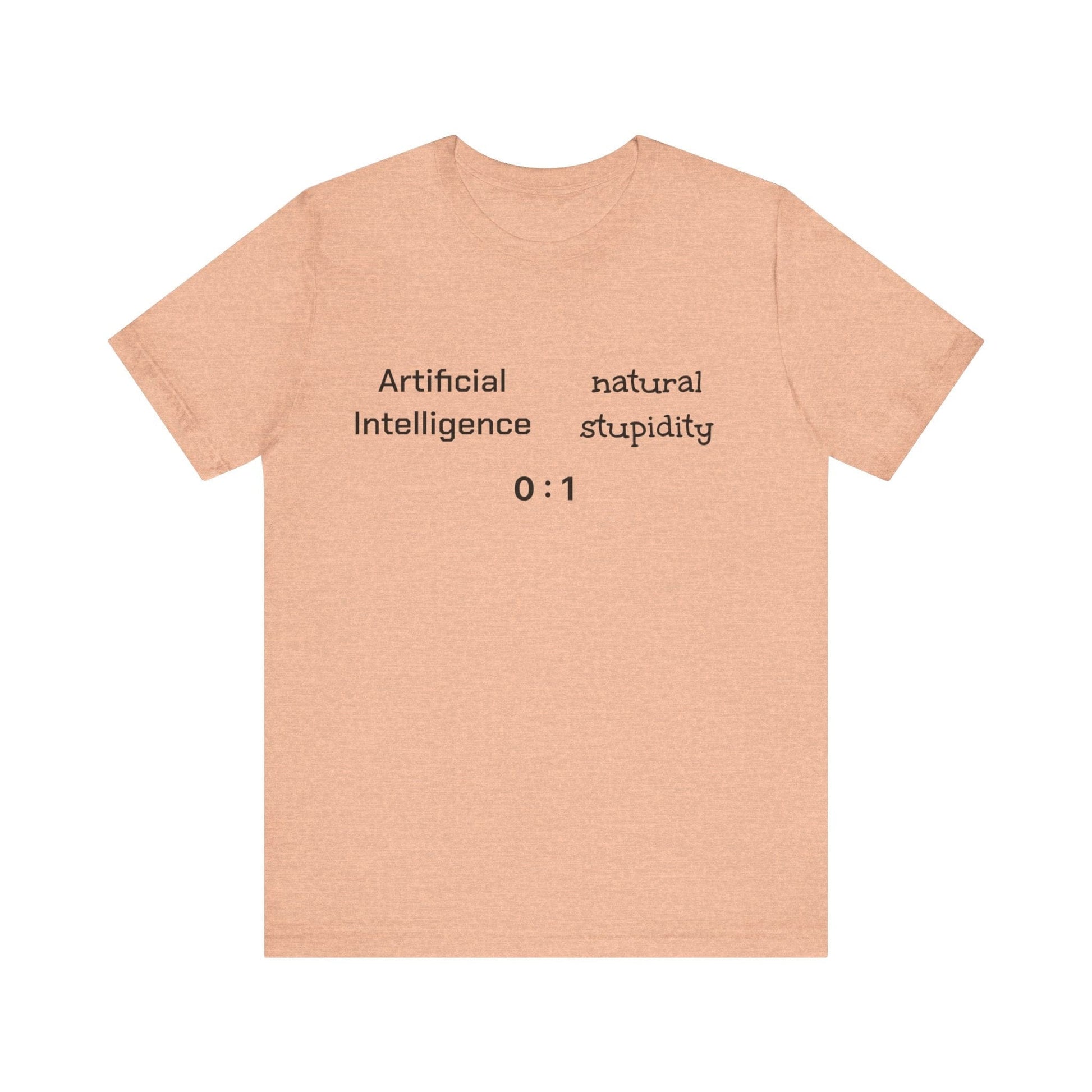 T-Shirt Artificial Intelligence vs Natural Stupidity T-Shirt, Unisex Jersey Short Sleeve Tee