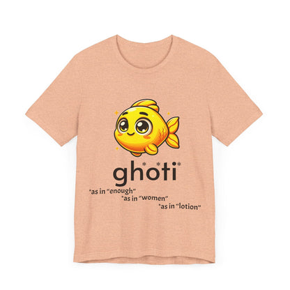 T-Shirt Fish/Ghoti English Pronunciation Joke T-Shirt for language geeks, Unisex Jersey Short Sleeve Tee