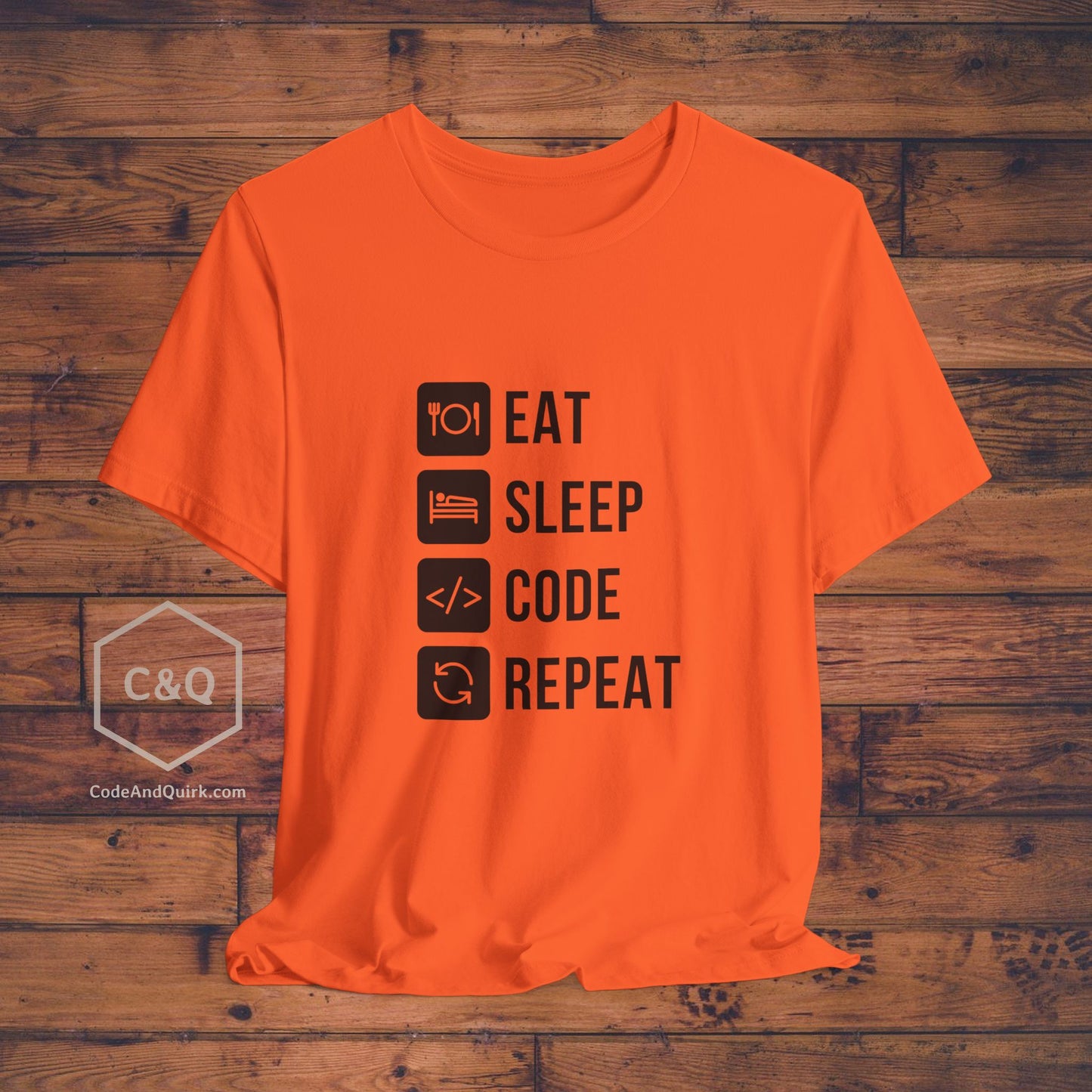 Eat Sleep Code Repeat programmer's T-shirt