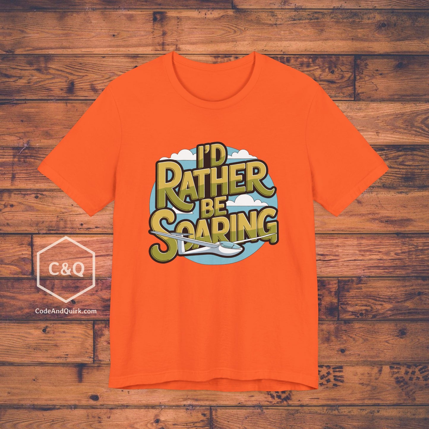 I'd Rather Be Soaring - glider pilot's T-Shirt